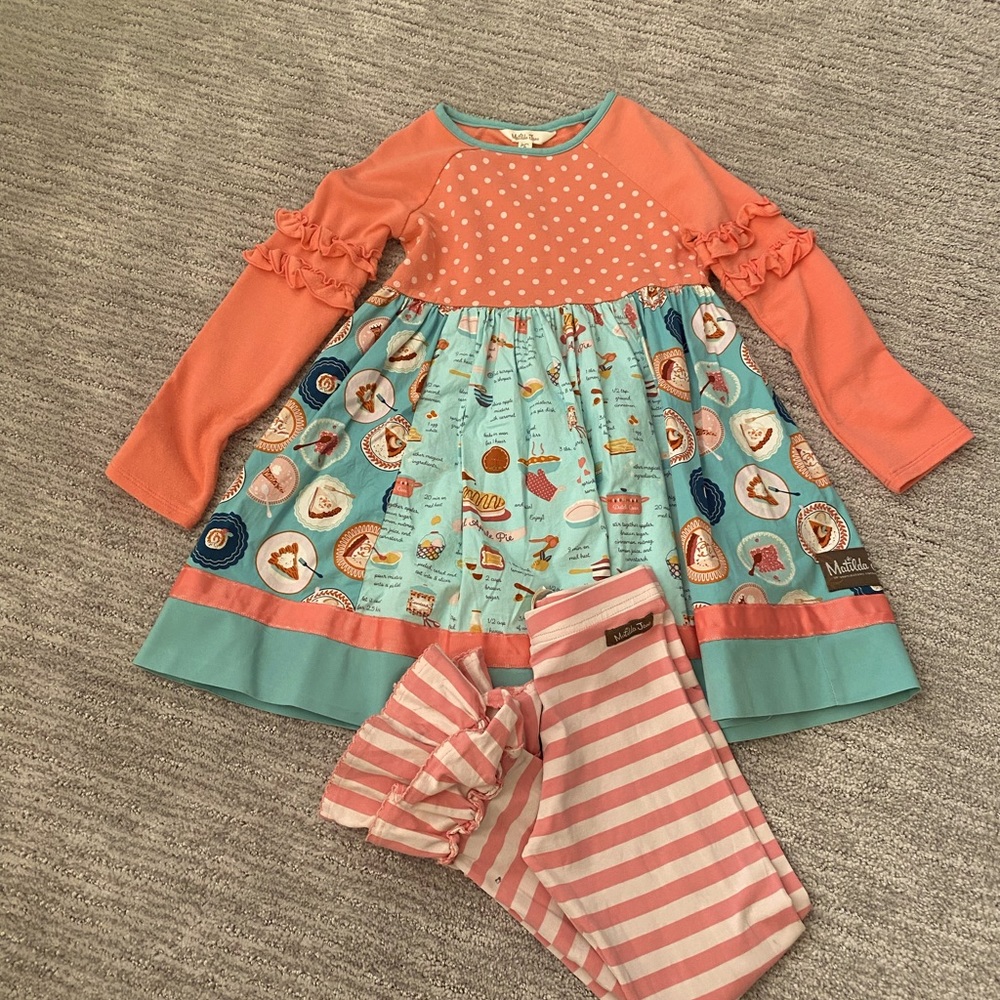 Matilda Jane Dress - Size 6 (comes with free pants)